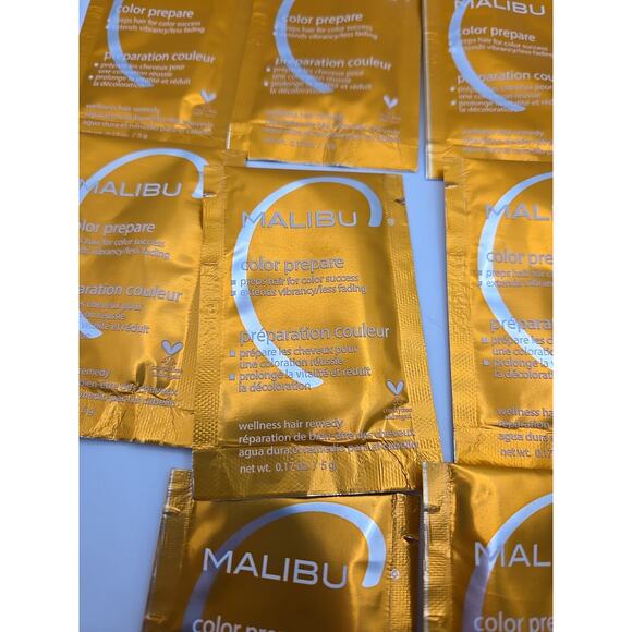 Malibu C Color Prepare Hair Remedy 10 Pack Pre Dye Wellness Treatment - Picture 2 of 2